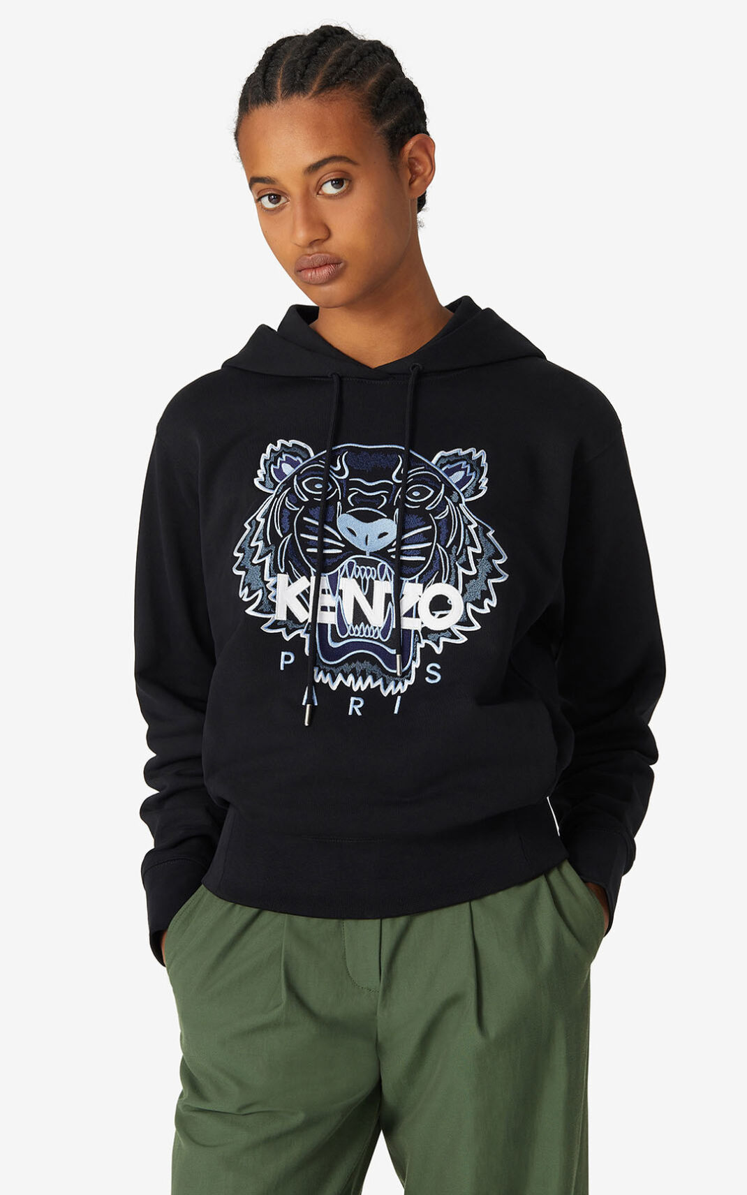 Moletom Kenzo Tiger Feminino - Pretas | 012NDBTWF